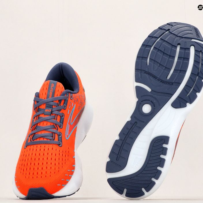 Men's running shoes Brooks Glycerin 20 orange/crown blue/blue 12