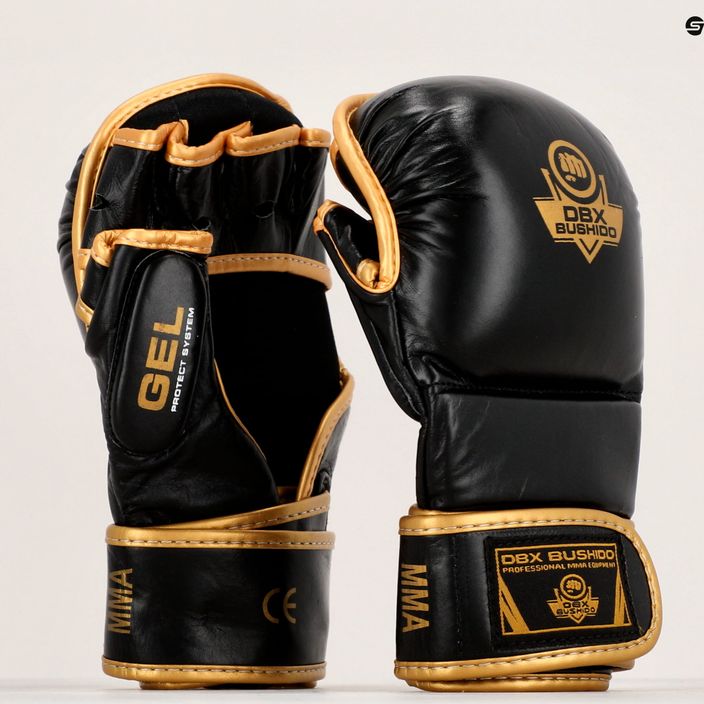 DBX BUSHIDO leather MMA training sparring gloves black Arm-2011D-L 14