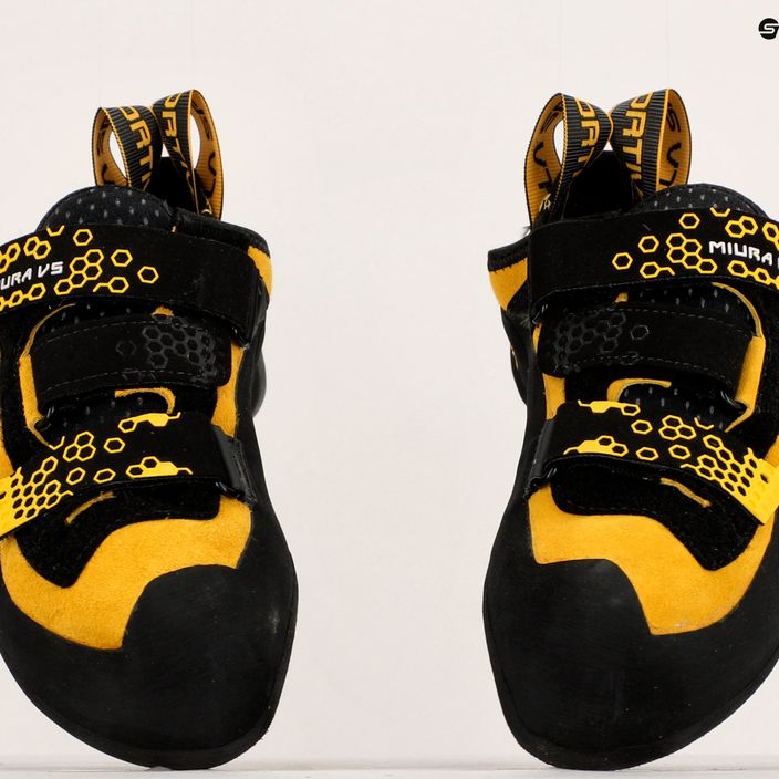 LaSportiva Miura VS men's climbing shoes black/yellow 40F999100 18