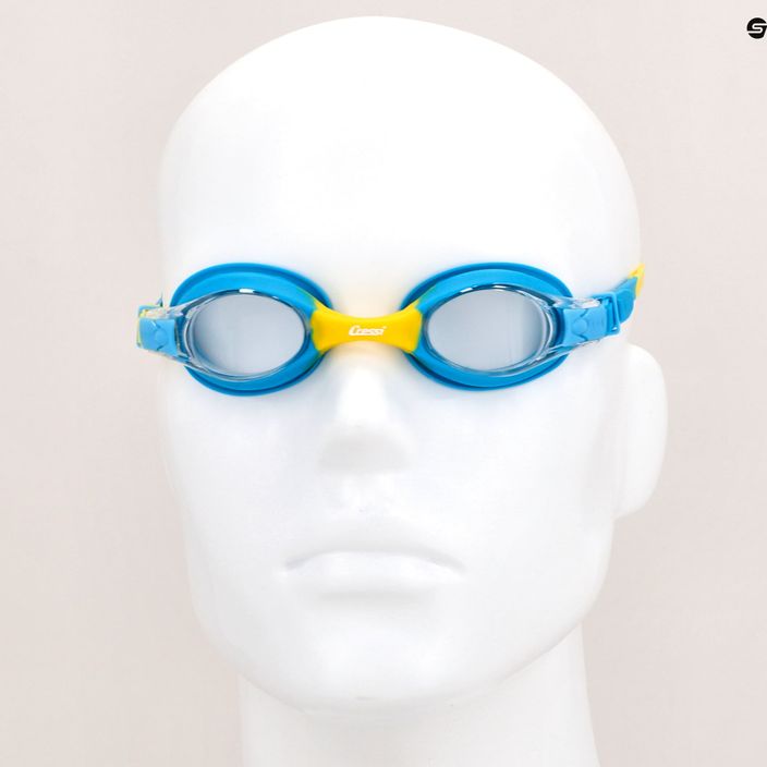 Cressi Dolphin 2.0 azure/yellow children's swim goggles USG010210 7
