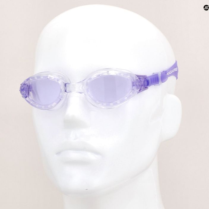 AQUA-SPEED Eta swimming goggles purple/transparent 646-09 7