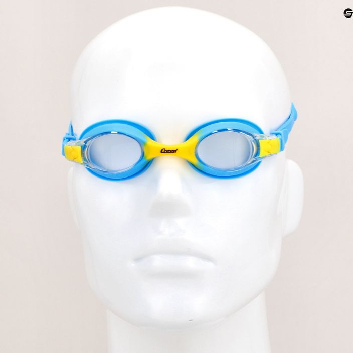 Cressi Dolphin 2.0 blue/yellow children's swim goggles USG010203B 7