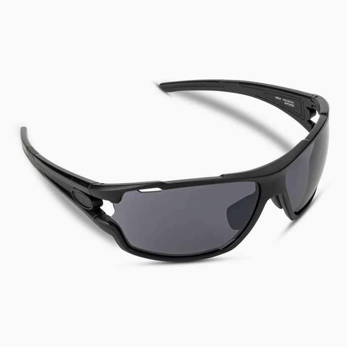 Tifosi Amok matte black/smoke/ac red/clear cycling glasses 2