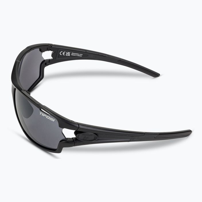 Tifosi Amok matte black/smoke/ac red/clear cycling glasses 5