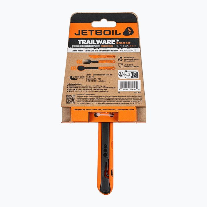 Jetboil TrailWare orange cutlery 11