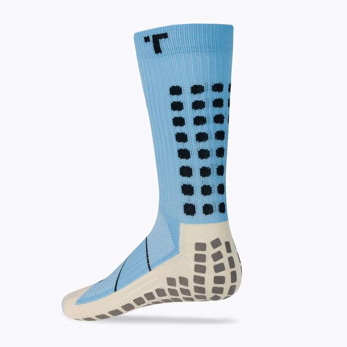 TRUsox Mid-Calf Thin light blue football socks CRW300 2
