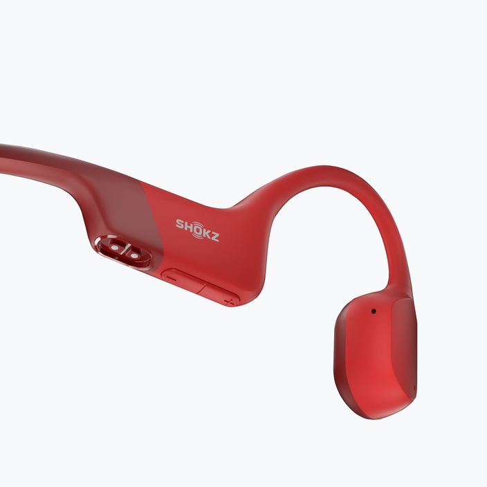 Shokz OpenRun wireless headphones red S803RD 5