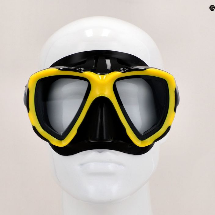 Mares Trygon snorkelling mask black and yellow 411262 9