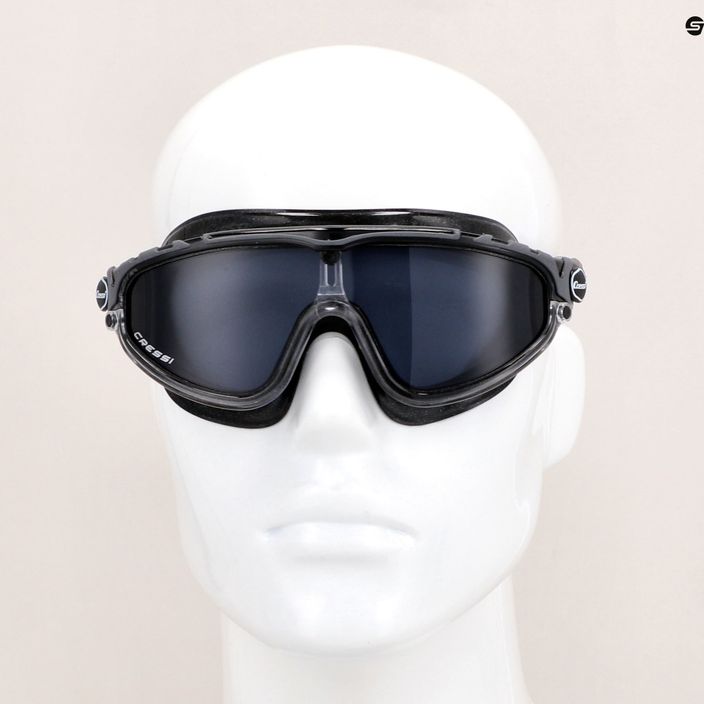 Cressi Skylight black/black smoked swim mask DE203450 8