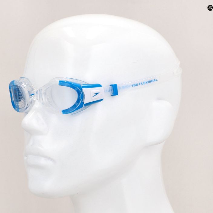 Speedo Futura Biofuse Flexiseal Junior clear/white/clear children's swimming goggles 68-11596C527 9