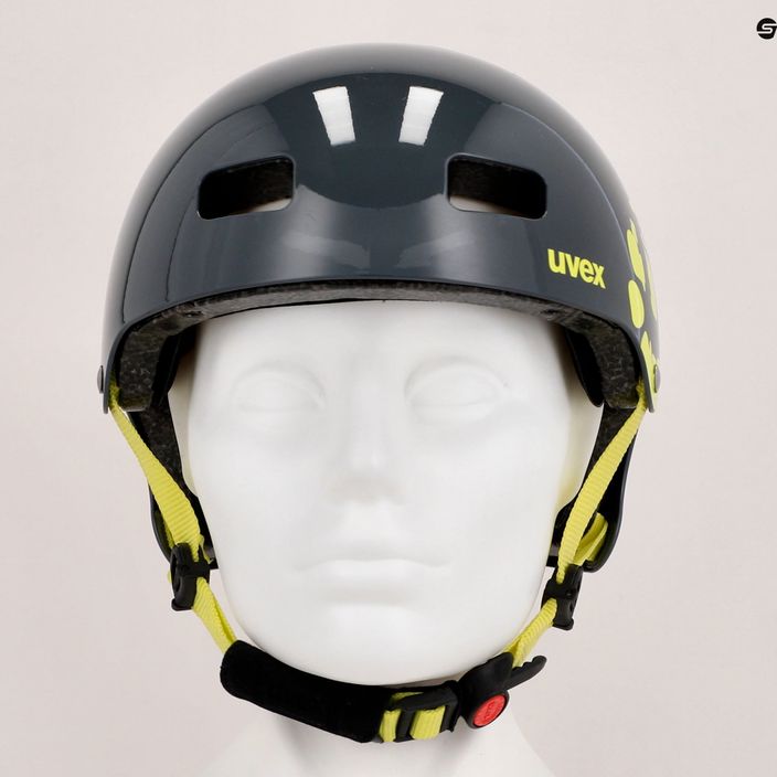 Children's bike helmet UVEX Kid 3 grey/yellow 41/4/819/11/17 14