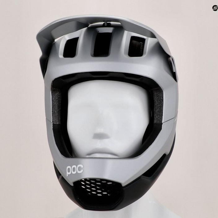 Bicycle helmet POC Otocon Race MIPS argentite silver/uranium black matt 14