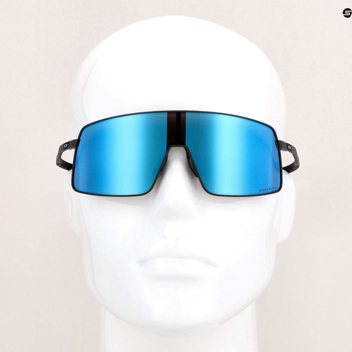 Oakley Sutro Ti satin lead/prizm sapphire sunglasses 12