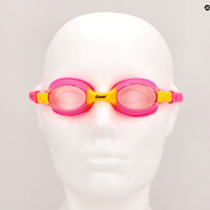 Cressi Dolphin 2.0 pink/yellow children's swim goggles USG010203G 7