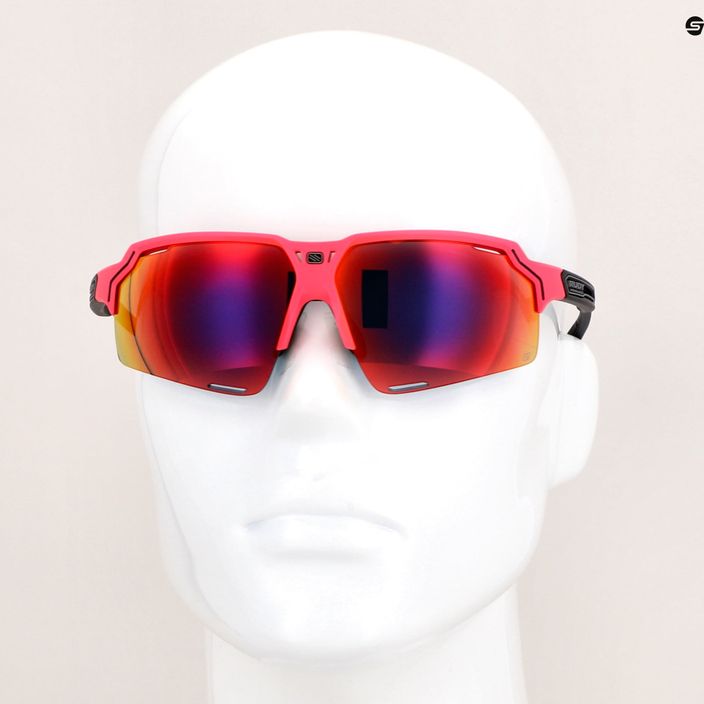 Rudy Project Deltabeat pink fluo / black matte / multilaser red sunglasses SP7438900001 13