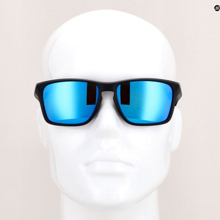Oakley Sylas matte black/prizm sapphire polarized sunglasses 14