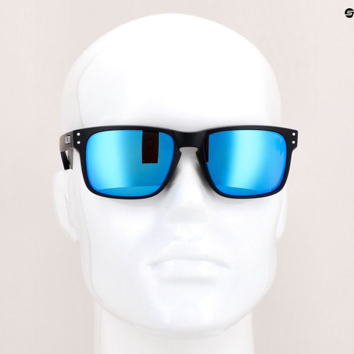 Oakley Holbrook matte black/prizm sapphire polarized sunglasses 14