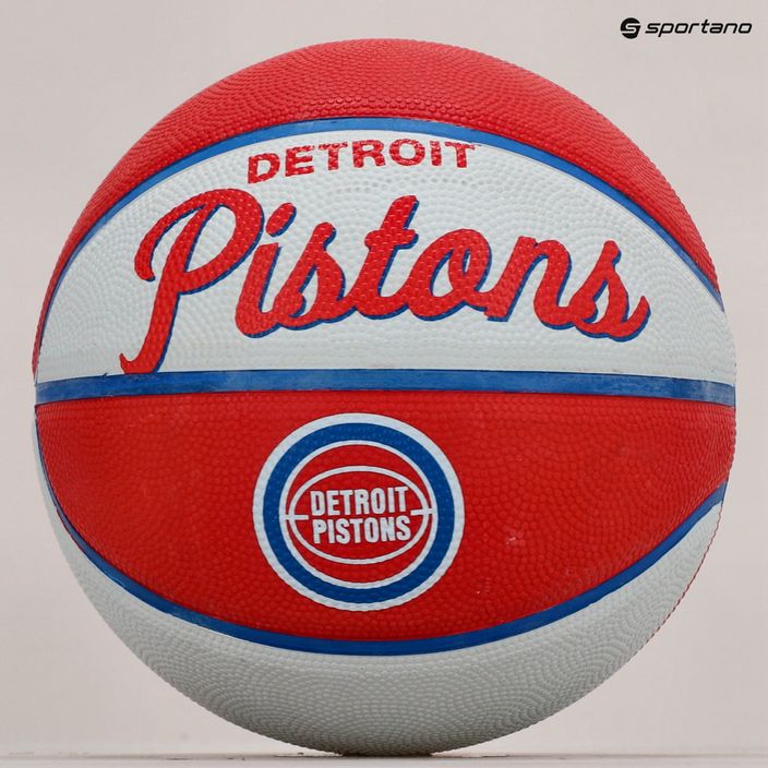 Wilson NBA Team Retro Mini Detroit Pistons basketball WTB3200XBDET size 3 5