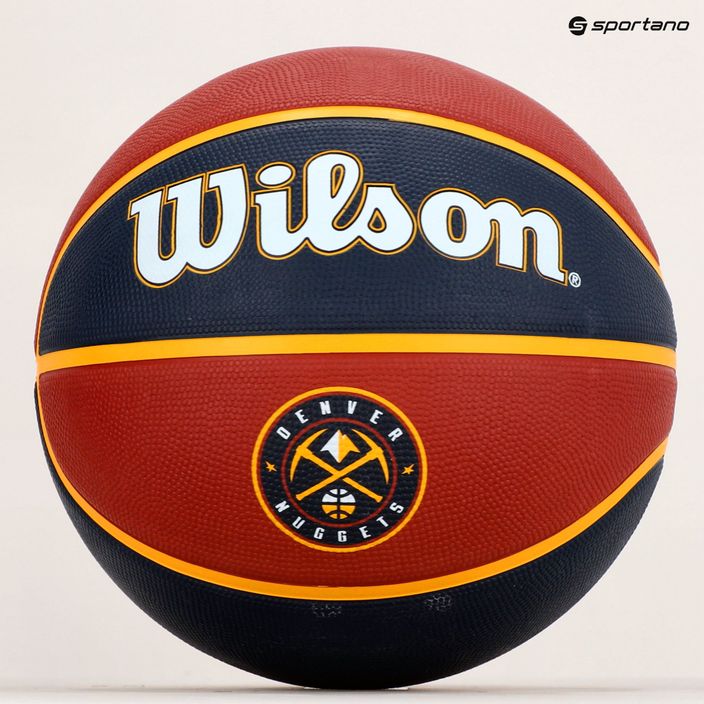 Wilson NBA Team Tribute Denver Nuggets basketball WTB1300XBDEN size 7 6