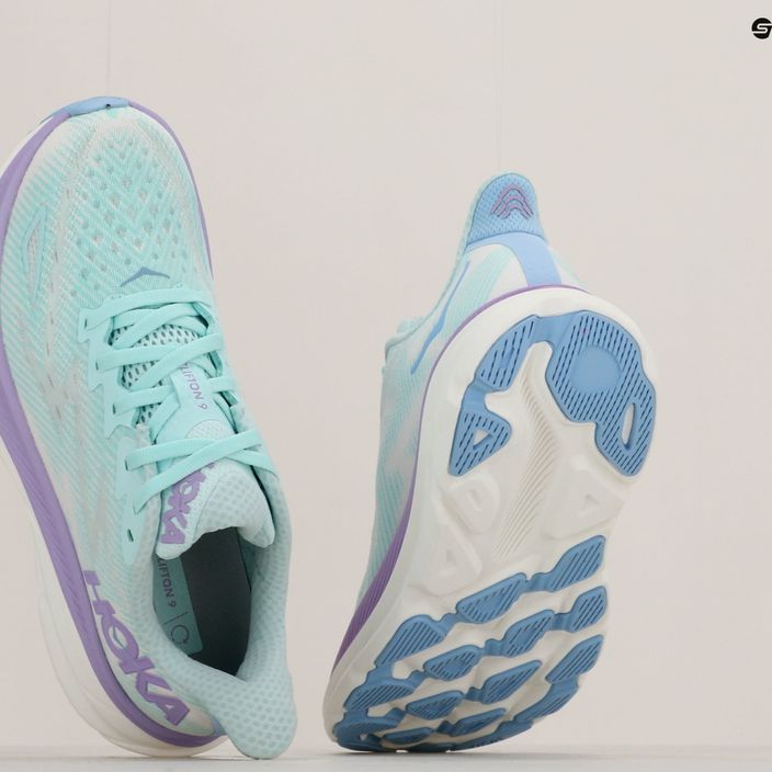 Women's running shoes HOKA Clifton 9 sunlit ocean/lilac mist 21