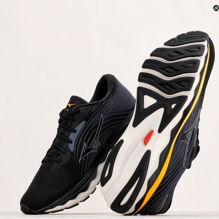 Men's running shoes Mizuno Wave Sky 6 black/tradewinds/gold fusion 11