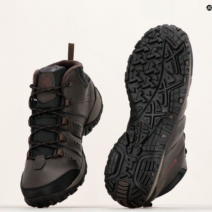 Columbia Woodburn II Chukka WP Omni-Heat men's trekking boots cordovan/garnet red 20