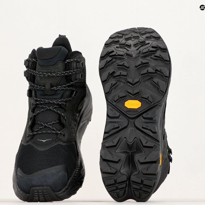 Men's trekking boots HOKA Anacapa 2 Mid GTX black/black 21