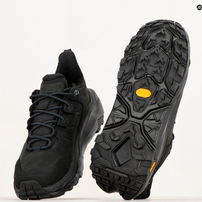 Men's trekking boots HOKA Kaha 2 Low GTX black/black 19
