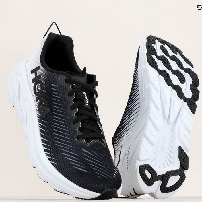 Men's running shoes HOKA Rincon 3 black/white 19