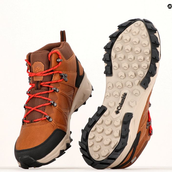 Columbia Peakfreak II Mid Outdry Leather elk/black men's hiking boots 15