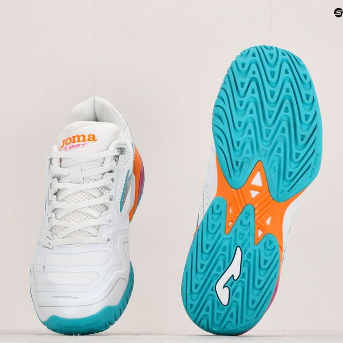 Women's tennis shoes Joma Set Lady AC white/orange 14