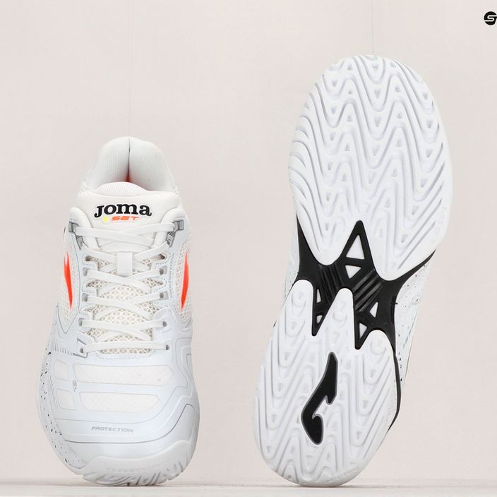 Men's tennis shoes Joma Set AC white/orange/black 14