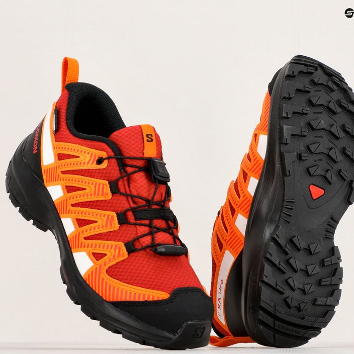 Salomon Xa Pro V8 CSWP red/black/opeppe children's trekking shoes 18