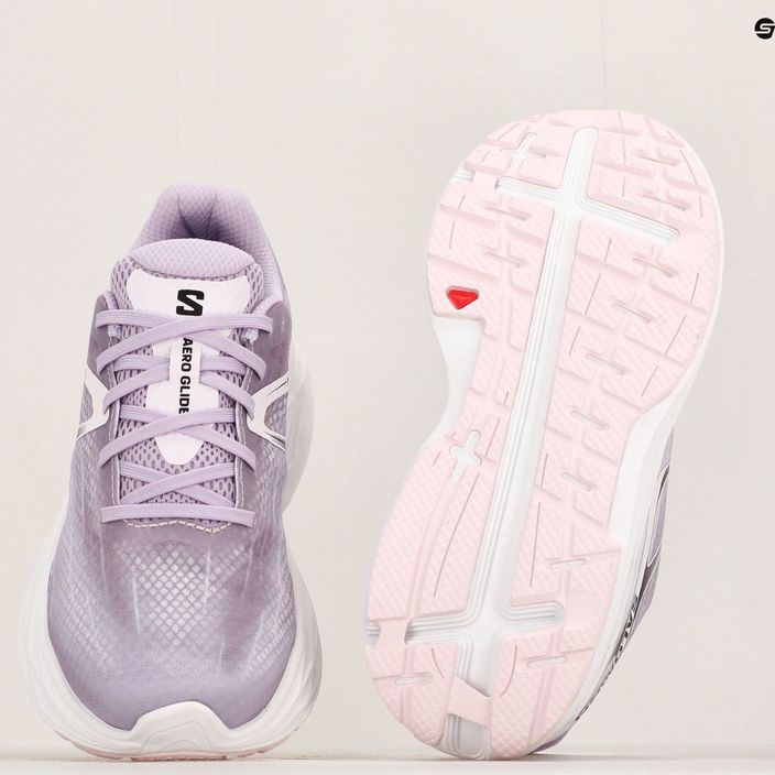 Women's running shoes Salomon Aero Glide orchid bloom/cradle pink/white 19