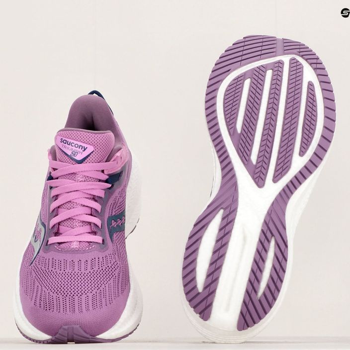 Women's running shoes Saucony Triumph 21 grape/indigo 12