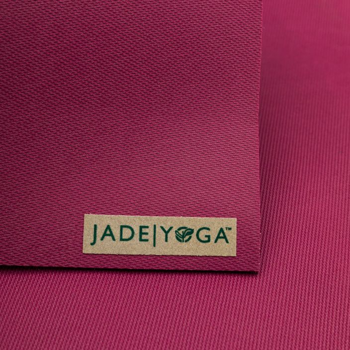 JadeYoga Harmony yoga mat 3/16'' 68'' 5 mm maroon 368RB 3