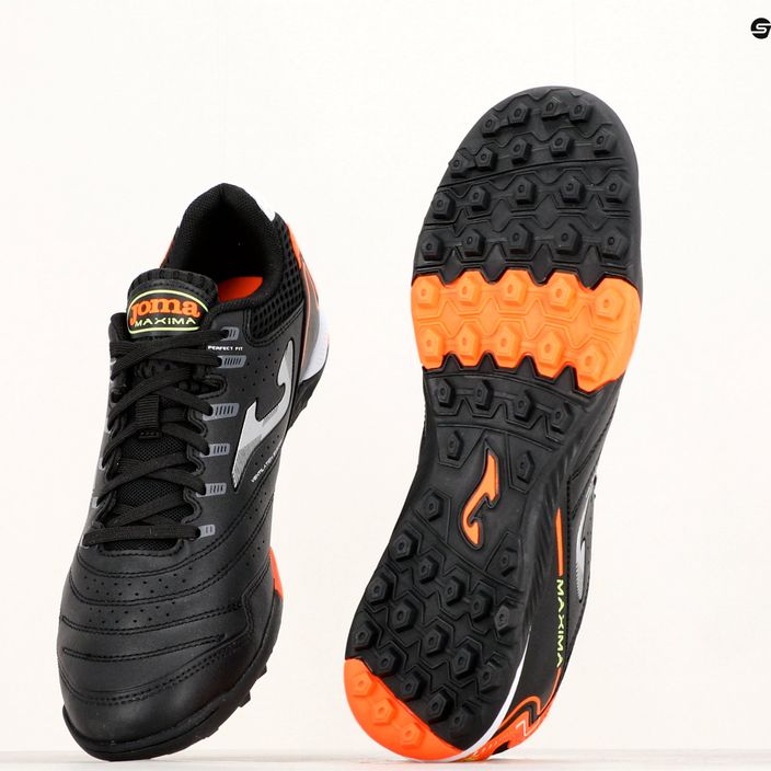 Men's Joma Maxima TF football boots black/orange 12