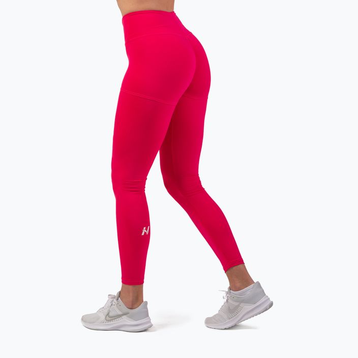 Women's training leggings NEBBIA Active High-Waist Smart Pocket pink 2