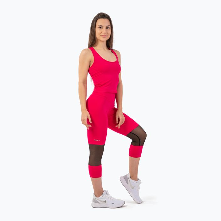 Women's training leggings NEBBIA Sporty High-Waist 3/4 pink 3