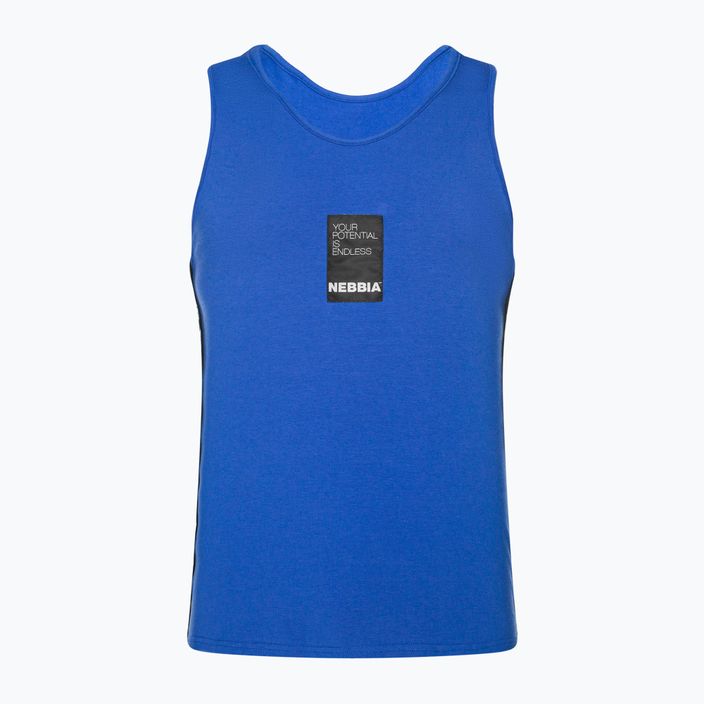 NEBBIA men's training tank top Your Potential Is Endless blue 5