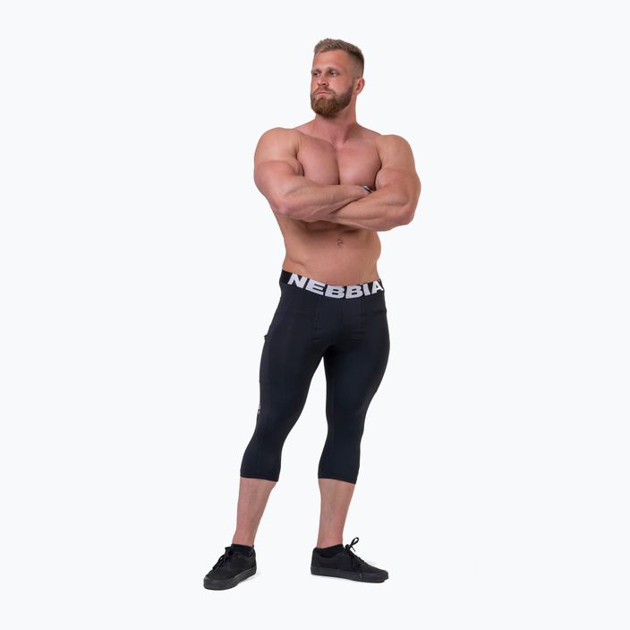 Men's training leggings NEBBIA Legend Of Today Calf Length black 3