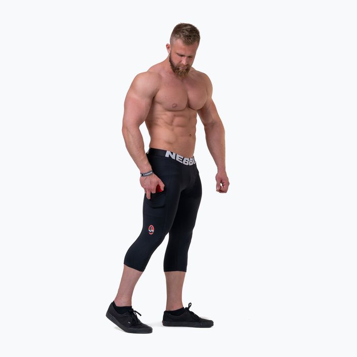Men's training leggings NEBBIA Legend Of Today Calf Length black 4