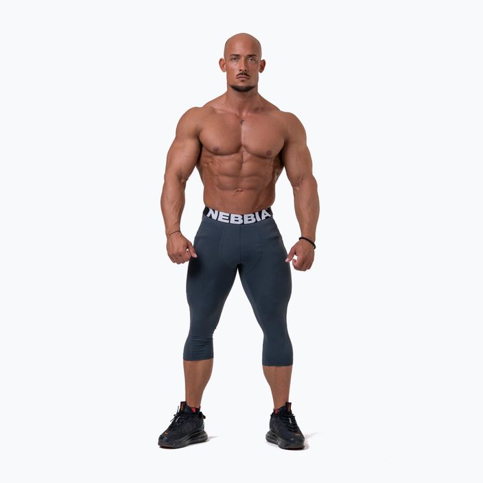 Men's training leggings NEBBIA Legend Of Today Calf Length dark grey 3