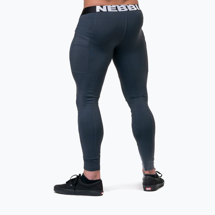 NEBBIA Legend Of Today Full Length men's training leggings dark grey 2