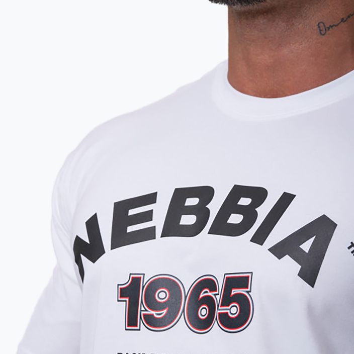 NEBBIA Golden Era men's training shirt white 1920430 3