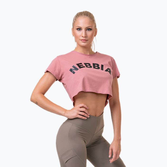 NEBBIA women's Loose Fit & Sporty Crop Top pink 5830710