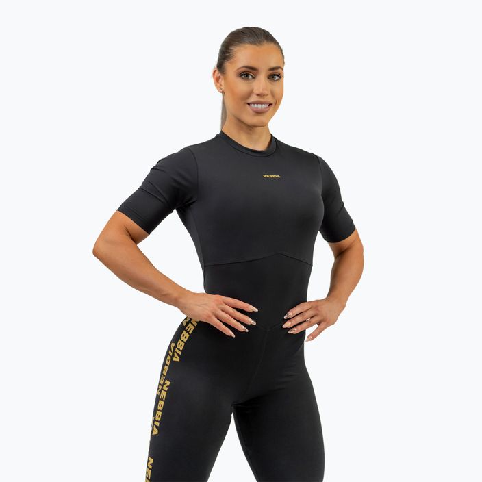 NEBBIA women's training suit Intense Focus black/gold 4