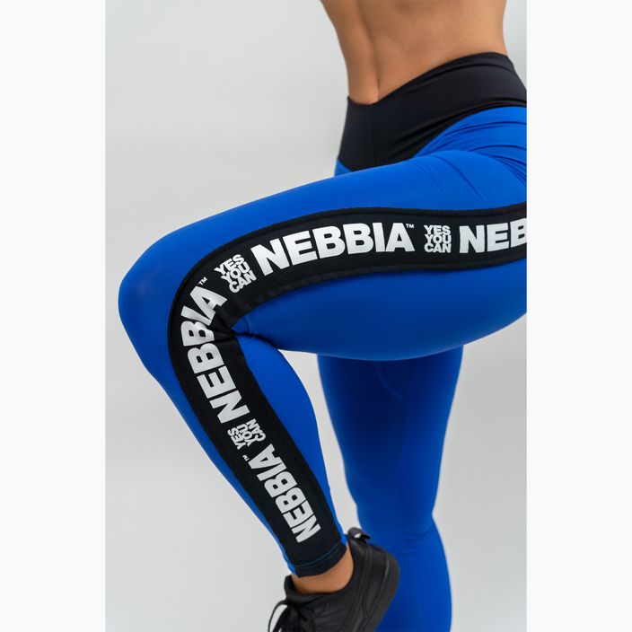 Women's training leggings NEBBIA Iconic blue 4