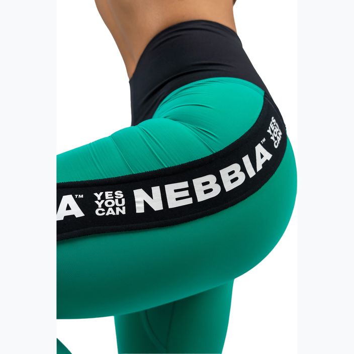Women's training leggings NEBBIA Iconic green 5