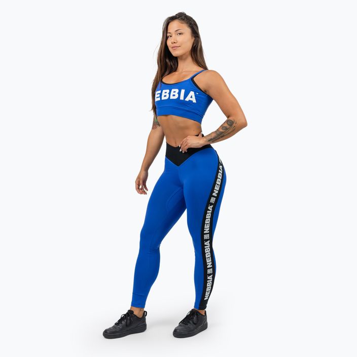 NEBBIA Flex blue fitness bra 2